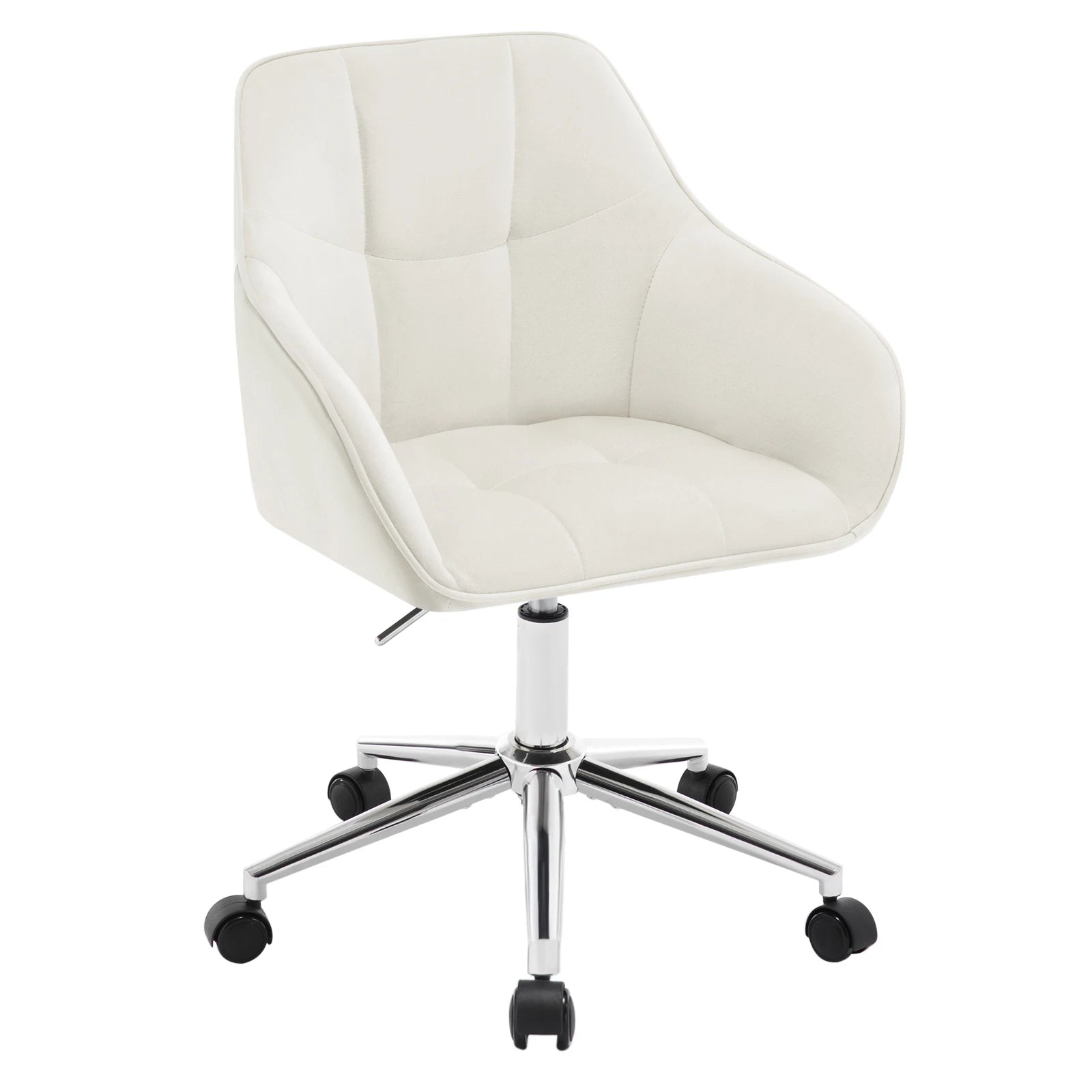 Velvet Office Chair – Swivel & Adjustable with Armrests
