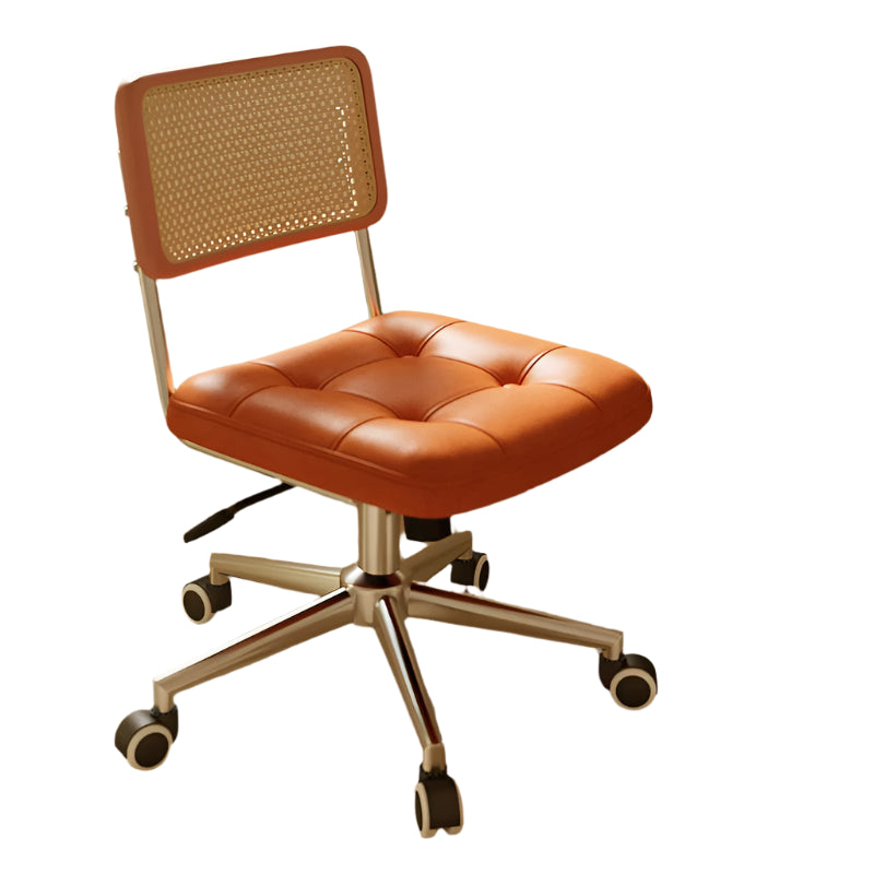 Ergonomic Home Office Chair with Armrests – Mesh Back & Soft Leather Cushion