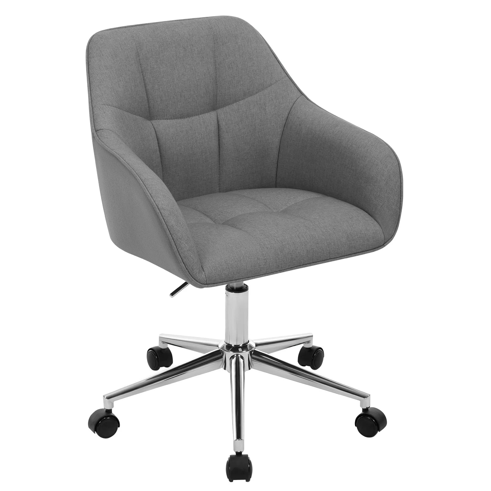 Velvet Office Chair – Swivel & Adjustable with Armrests