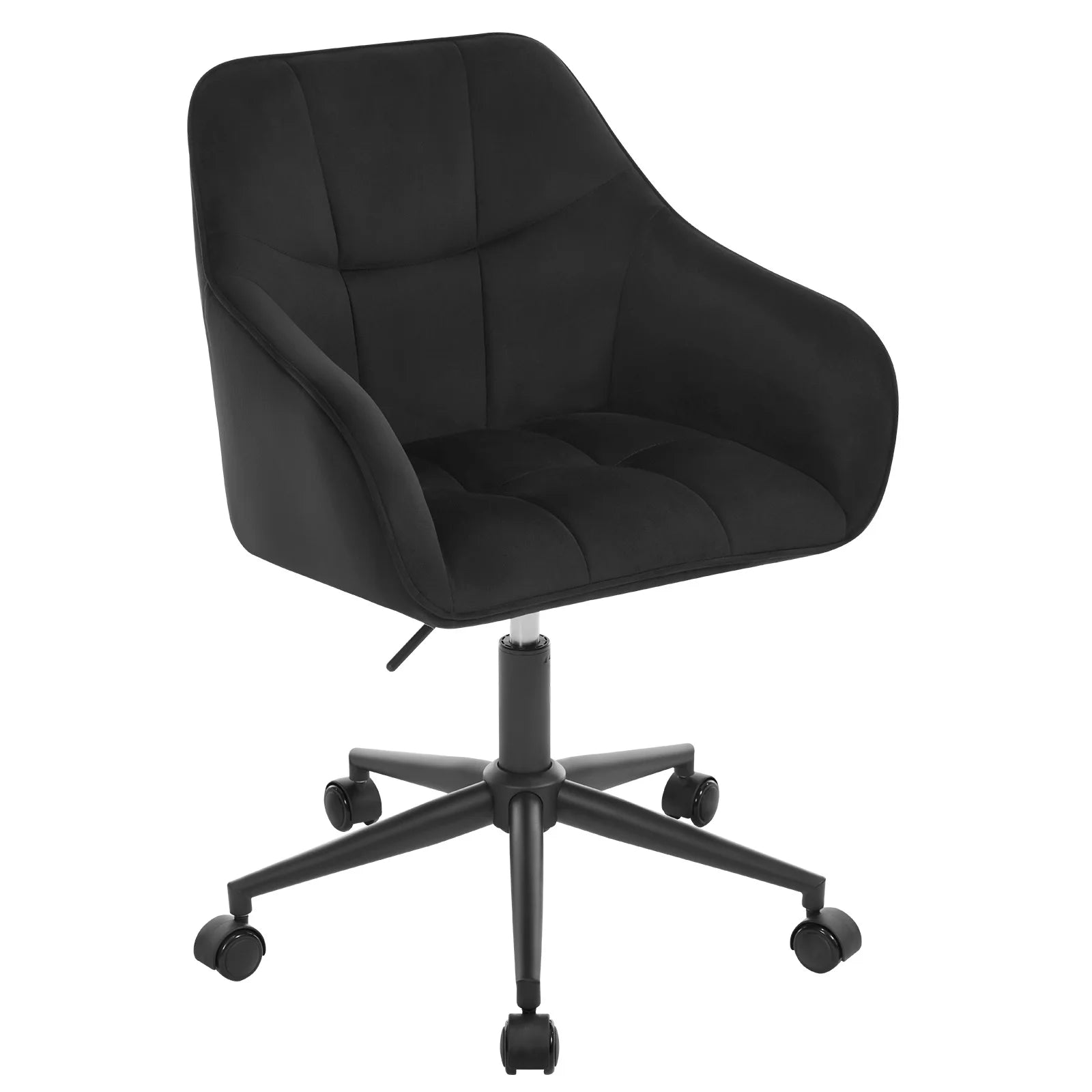 Velvet Office Chair – Swivel & Adjustable with Armrests